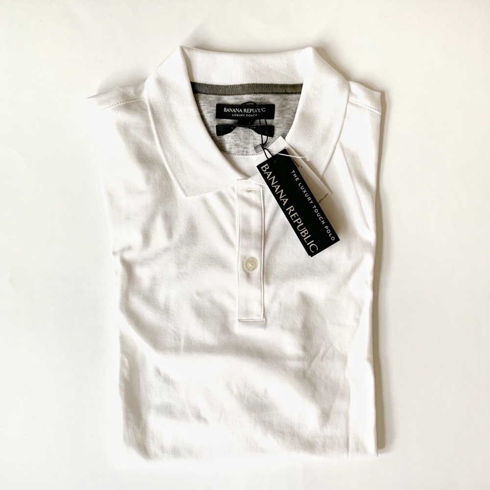 | banana republic • luxury touch polo |